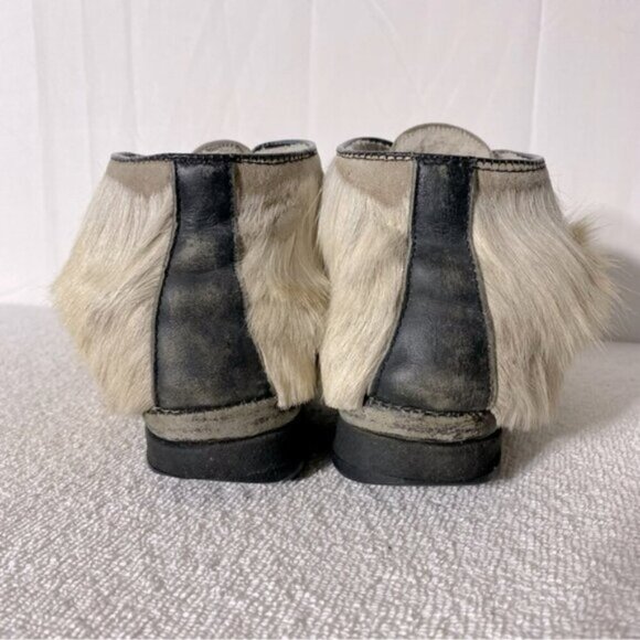 Vintage Capitol Canadian Genuine Fur Esikmo Inuit Ankle Boots Booties 8 - Picture 7 of 16